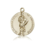 St. Florain Medal, 14 Karat Gold - 14 KT Yellow Gold