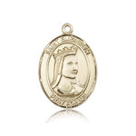 St. Elizabeth of Hungary Medal, 14 Karat Gold, Large - 14 KT Yellow Gold