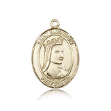 St. Elizabeth of Hungary Medal, 14 Karat Gold, Large - 14 KT Yellow Gold