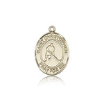 St. Christopher Ice Hockey Medal, 14 Karat Gold, Medium - 14 KT Yellow Gold