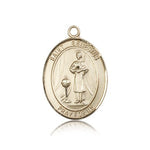 St. Genesius of Rome Medal, 14 Karat Gold, Large - 14 KT Yellow Gold