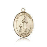 St. Genesius of Rome Medal, 14 Karat Gold, Large - 14 KT Yellow Gold