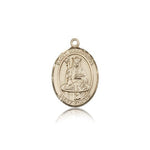St. Walburga Medal, 14 Karat Gold, Medium - 14 KT Yellow Gold