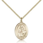 St. Giles Medal, Gold Filled, Medium - Gold-tone