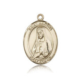 St. Martha Medal, 14 Karat Gold, Large - 14 KT Yellow Gold