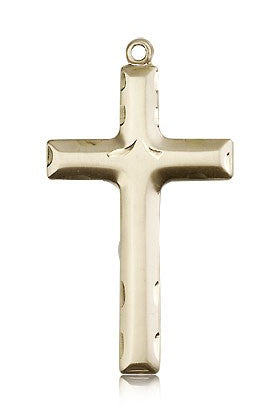 Cross Pendant, 14 Karat Gold - 14 KT Yellow Gold