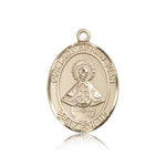 Our Lady of San Juan Medal, 14 Karat Gold, Large - 14 KT Yellow Gold