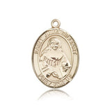 St. Julia Billiart Medal, 14 Karat Gold, Large - 14 KT Yellow Gold
