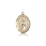 St. Isaac Jogues Medal, 14 Karat Gold, Medium - 14 KT Yellow Gold