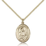 St. Camillus of Lellis Medal, Gold Filled, Medium - Gold-tone