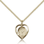 Scapular Medal, Gold Filled - Gold-tone