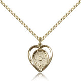Scapular Medal, Gold Filled - Gold-tone