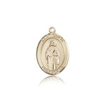 St. Odilia Medal, 14 Karat Gold, Medium - 14 KT Yellow Gold