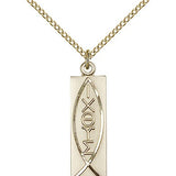 Fish Medal, Gold Filled - Gold-tone