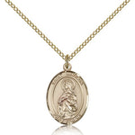 St. Matilda Medal, Gold Filled, Medium - Gold-tone