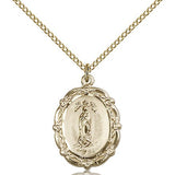 Our Lady of Guadalupe Medal, Gold Filled - Gold-tone