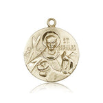 St. Bernard of Clairvaux Medal, 14 Karat Gold - 14 KT Yellow Gold