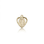 Miraculous Medal, 14 Karat Gold - 14 KT Yellow Gold
