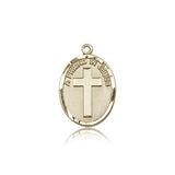 A Friend In Jesus Medal, 14 Karat Gold - 14 KT Yellow Gold