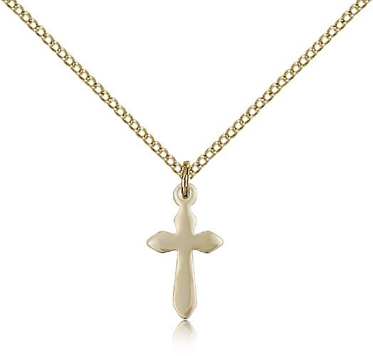 Cross Pendant, Gold Filled - Gold-tone