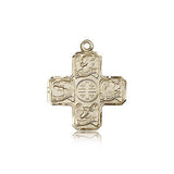 Evangelist Medal, 14 Karat Gold - 14 KT Yellow Gold