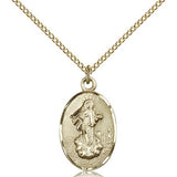 Our Lady of Medugorje Medal, Gold Filled - Gold-tone