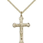Crucifix Pendant, Gold Filled - Gold-tone