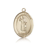 St. Stephen the Martyr Medal, 14 Karat Gold, Large - 14 KT Yellow Gold
