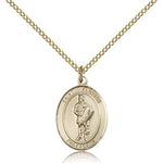 St. Florian Medal, Gold Filled, Medium - Gold-tone