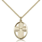 Cross Pendant, Gold Filled - Gold-tone