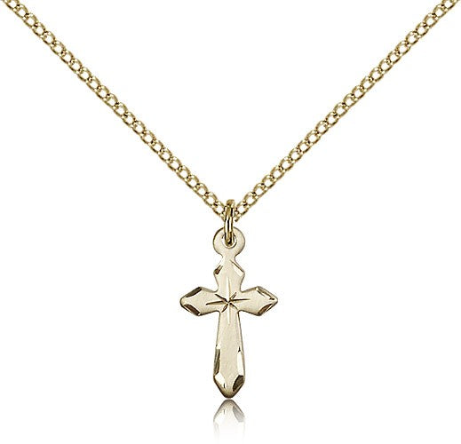 Cross Pendant, Gold Filled - Gold-tone