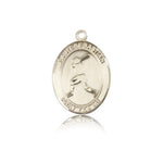 St. Sebastian Baseball Medal, 14 Karat Gold, Medium - 14 KT Yellow Gold
