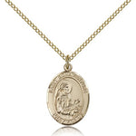 St. Bonaventure Medal, Gold Filled, Medium - Gold-tone