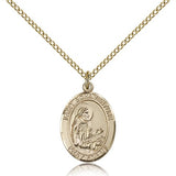 St. Bonaventure Medal, Gold Filled, Medium - Gold-tone