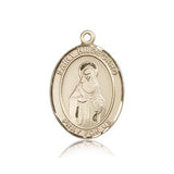 St. Hildegard Von Bingen Medal, 14 Karat Gold, Large - 14 KT Yellow Gold