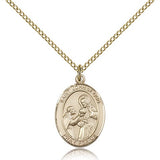 St. John of God Medal, Gold Filled, Medium - Gold-tone