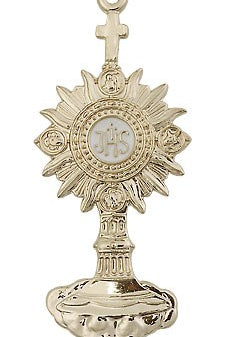 Monstrance Medal, 14 Karat Gold - 14 KT Yellow Gold