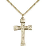 Cross Pendant, Gold Filled - Gold-tone