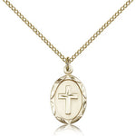 Cross Pendant, Gold Filled - Gold-tone