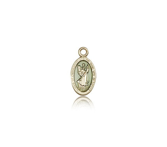 St. Christopher Medal, 14 Karat Gold - 14 KT Yellow Gold