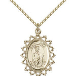 St. Jude Medal, Gold Filled - Gold-tone