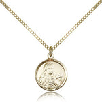 St. Theresa Medal, Gold Filled - Gold-tone