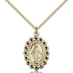 Miraculous Medal, Gold Filled - Gold-tone