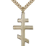St. Andrew Medal, Gold Filled - 24&quot; 2.4mm Gold Plated Endless Chain