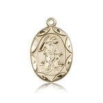 Guardian Angel Medal, 14 Karat Gold - 14 KT Yellow Gold