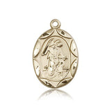 Guardian Angel Medal, 14 Karat Gold - 14 KT Yellow Gold