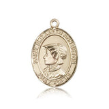 St. Elizabeth Ann Seton Medal, 14 Karat Gold, Large - 14 KT Yellow Gold