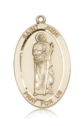 St. Jude Medal, 14 Karat Gold - 14 KT Yellow Gold
