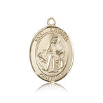 St. Dymphna Medal, 14 Karat Gold, Large - 14 KT Yellow Gold