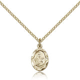 St. Theresa Medal, Gold Filled - Gold-tone